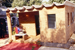 The Aum House, designed by the Auroville Earth Institute
